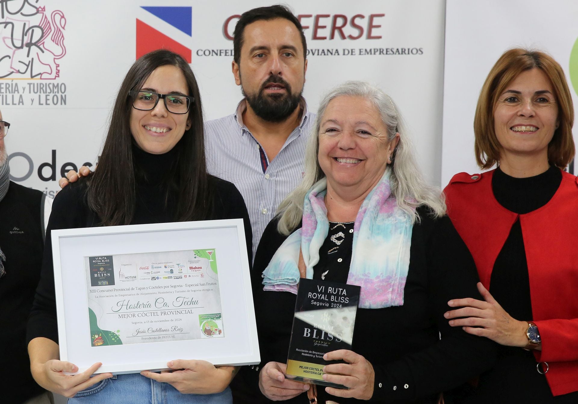 Los premiados en el concurso de tapas de San Frutos