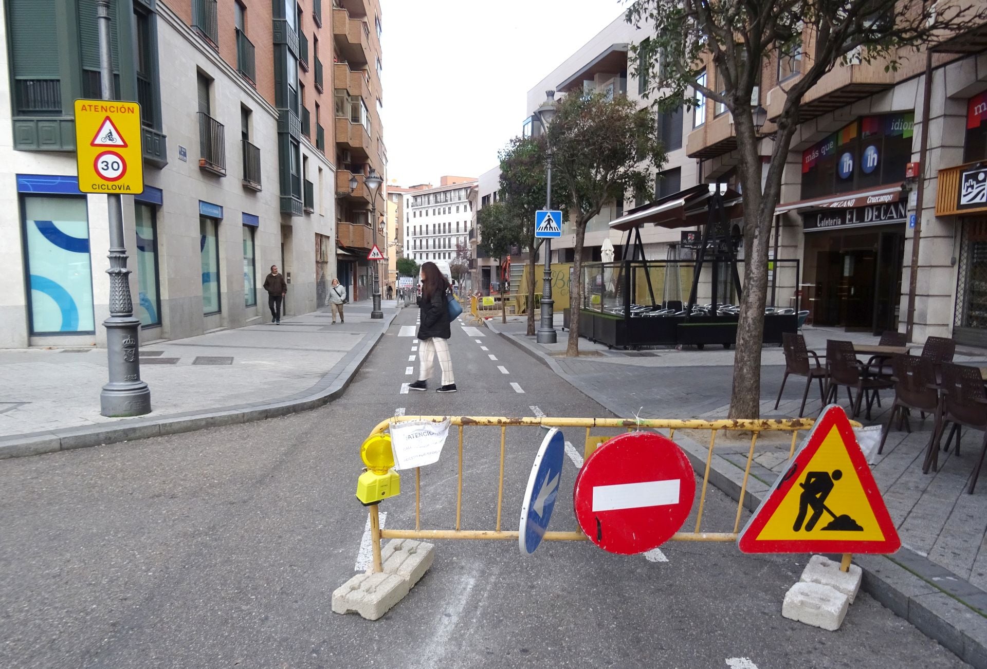 Las imágenes de las obras en la calle Duque de Lerma