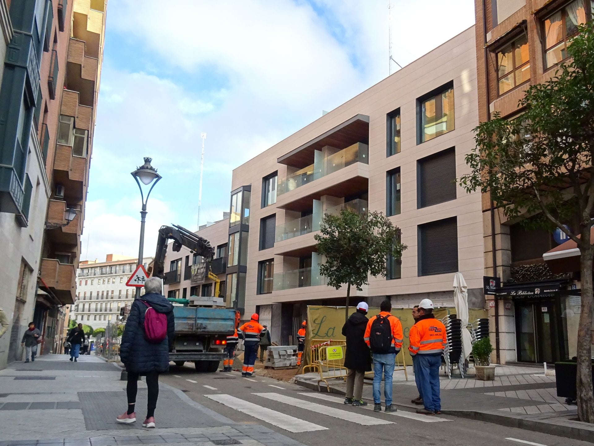 Las imágenes de las obras en la calle Duque de Lerma