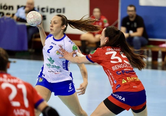 Nerea, en el último partido ante BM Porriño.