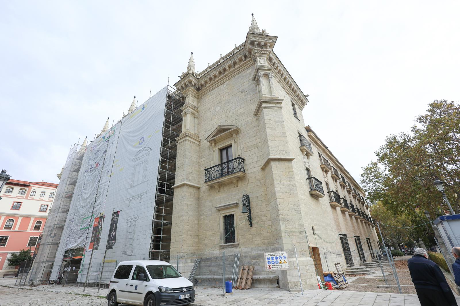 Las obras de rehabilitación del Palacio de Santa Cruz, en imágenes