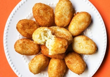 Croquetas de huevo y jamón