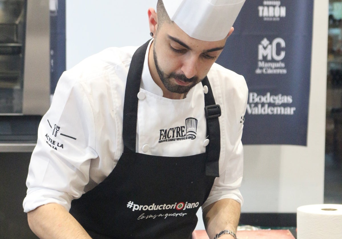 Víctor Talavera en el Campeonato Nacional de Cocina y Repostería de 2023