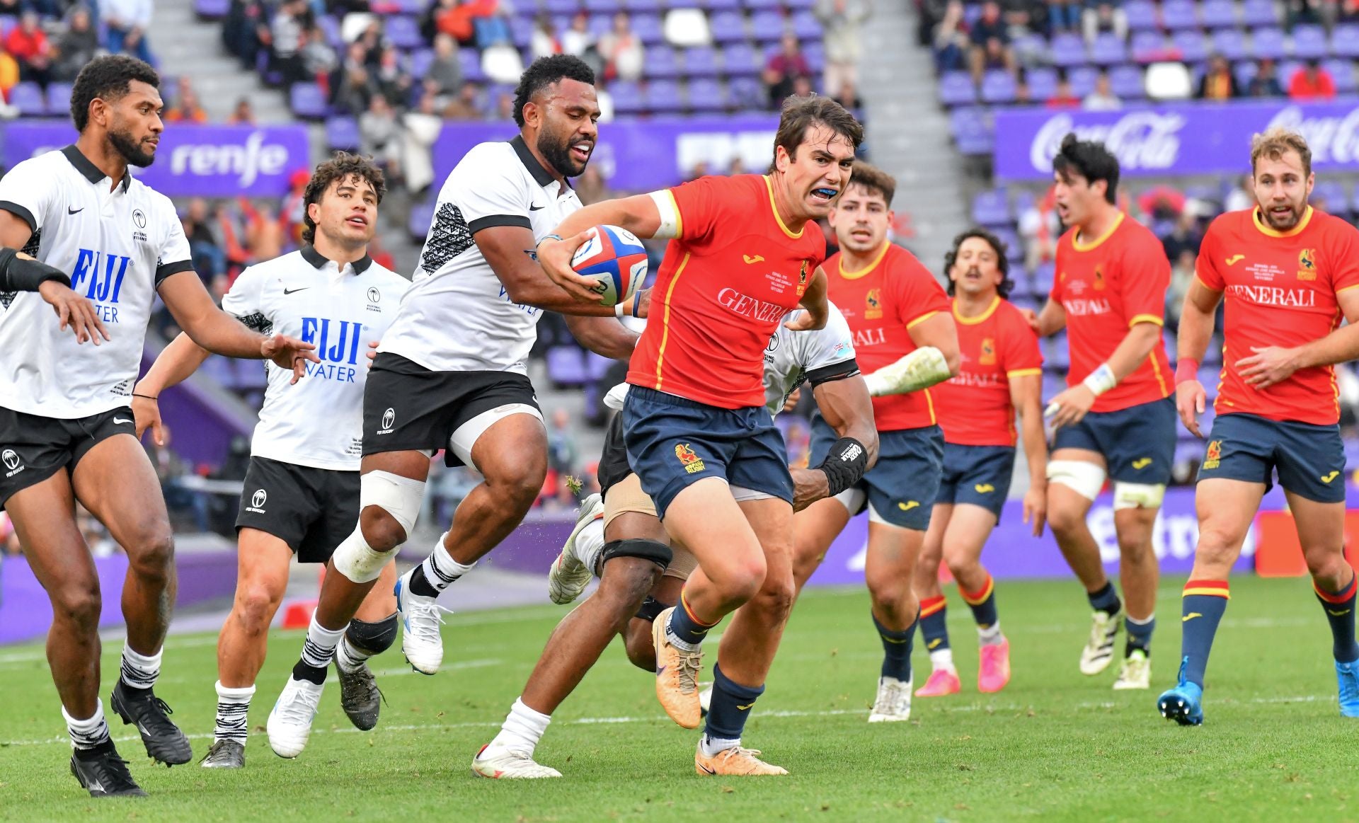 Las imágenes del España-Fiyi en el estadio José Zorrilla