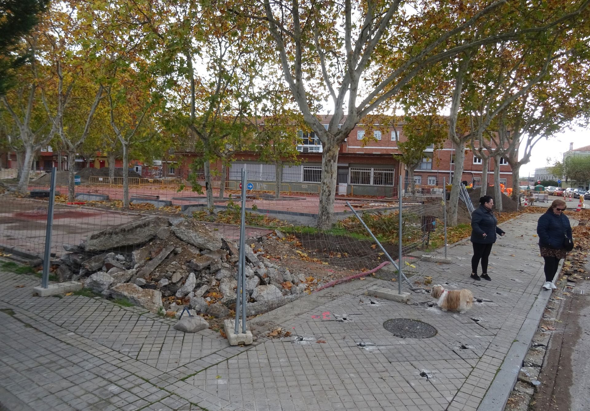 Obras de urbanización de la Plaza Marqués de Suances