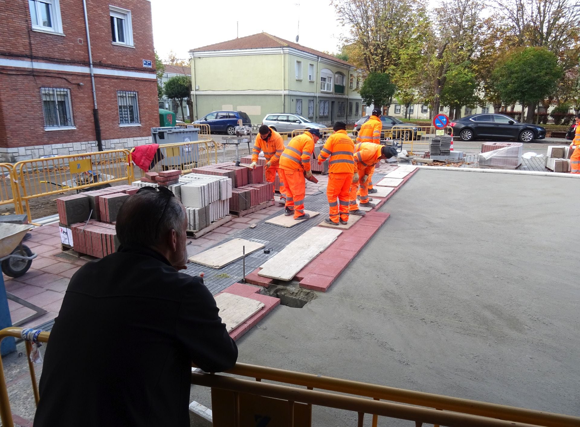 Obras de urbanización de la Plaza Marqués de Suances