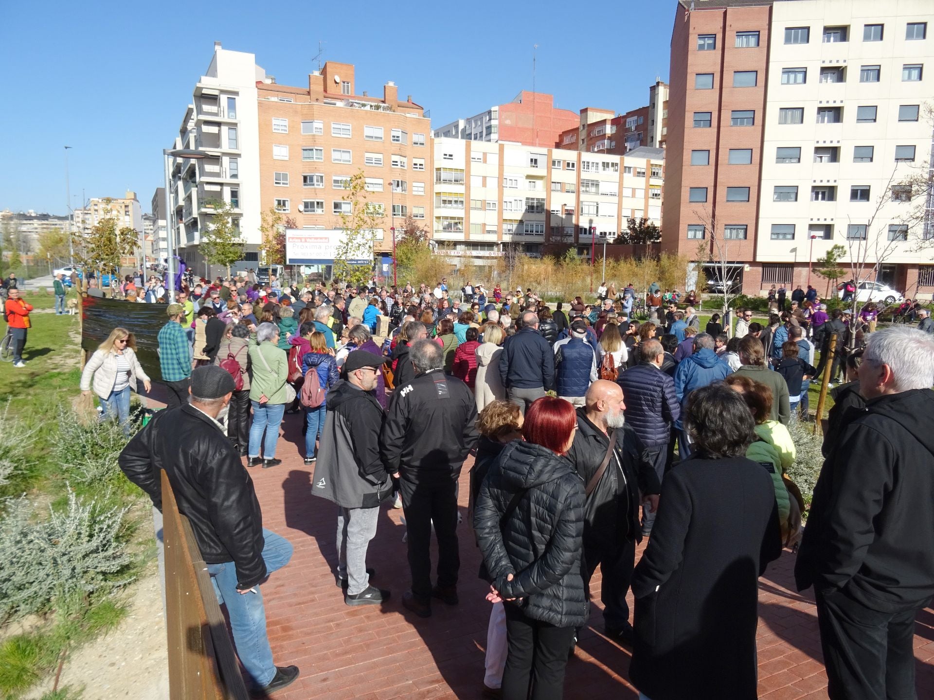 Las imágenes de la manifestación en contra de la plaza León de la Riva