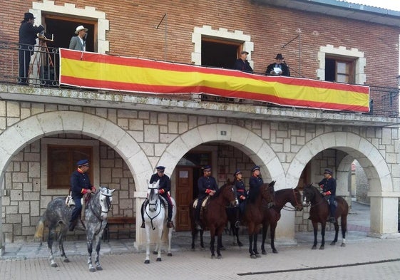 Un momento de la recreación celebrada en San Miguel del Arroyo.