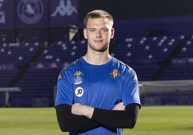 Karl Hein, de 22 años, llegó a Valladolid hace tres meses, en agosto.