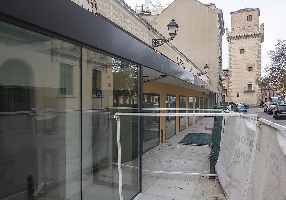 Mercado de Los Huertos, con la obra ya terminada.