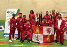 Algunos de los representantes de Castilla y León en el Campeonato de España de Kung Fu