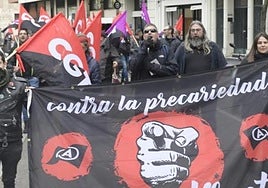 Manifestación de la CGT en Valladolid.