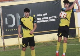 Álex García, con el 7, jugador del CD Mojados que protagonizó la jugada del no gol.