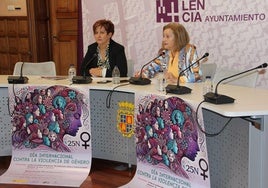 Presentación de los actos del 25N en el Ayuntamiento de Palencia.