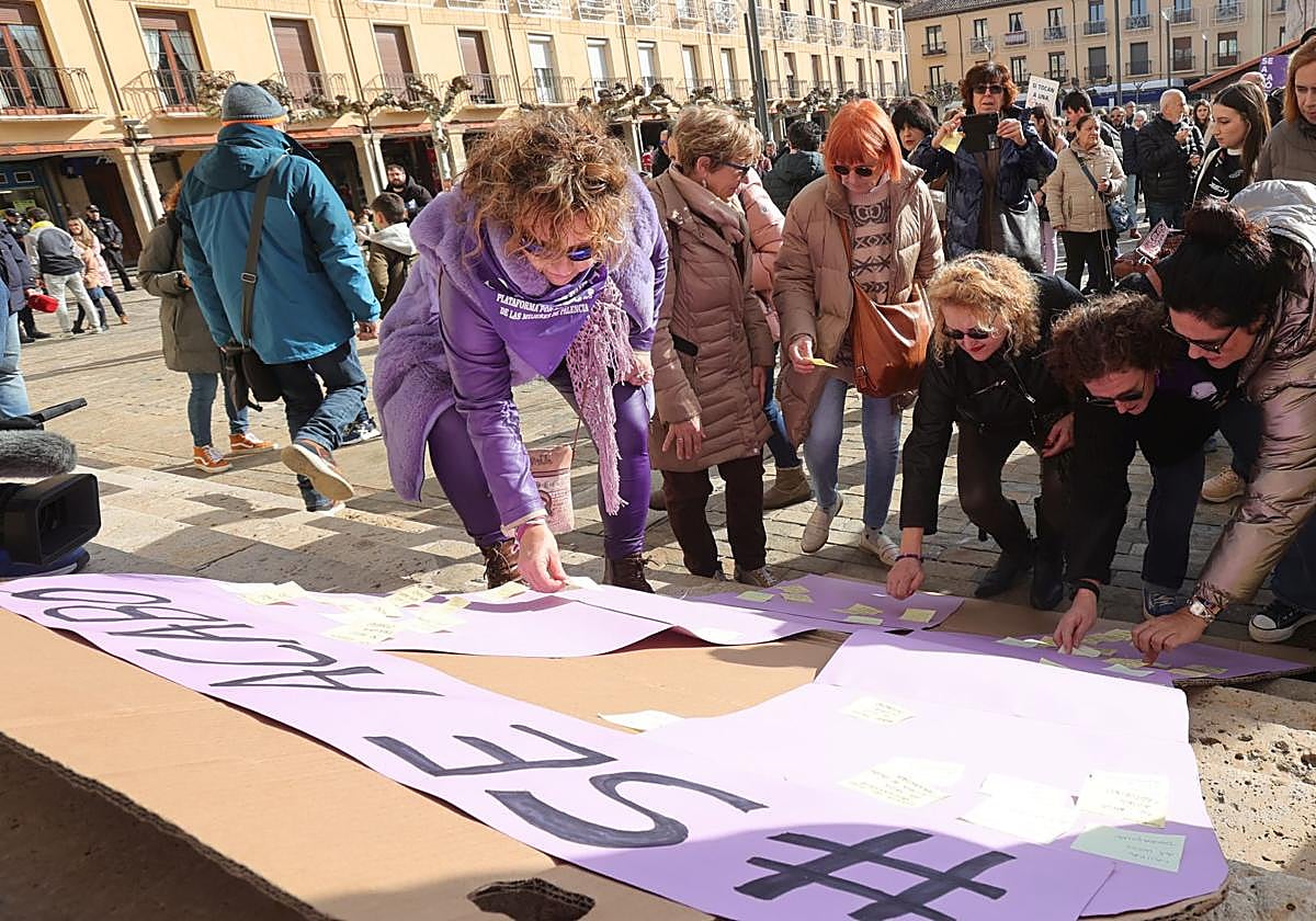 Manifestación del 25N en Palencia el año pasado.