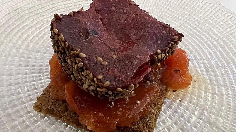 Un plato casero y vegano en un restaurante situado en Duque de Lerma