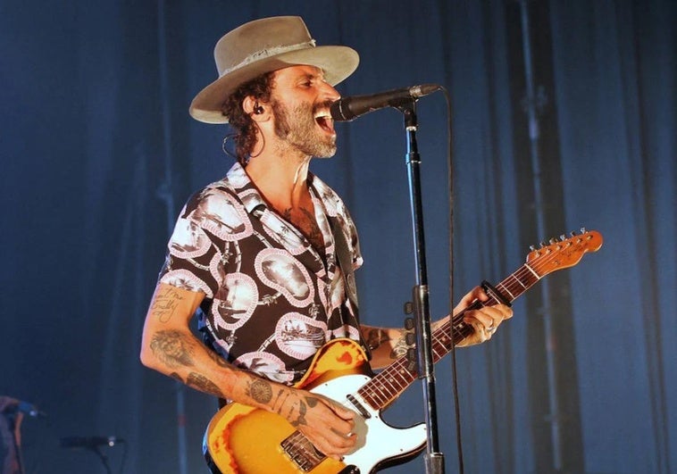 Leiva durante su último concierto en Valladolid