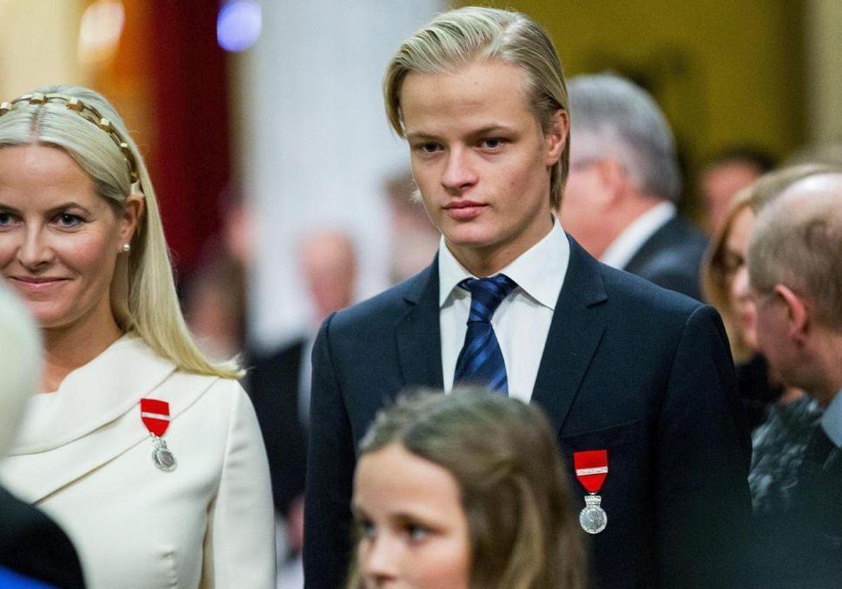 La princesa Mette-Marit de Noruega junto a su hijo, Marius Borg Hoiby, en una imagen de archivo.