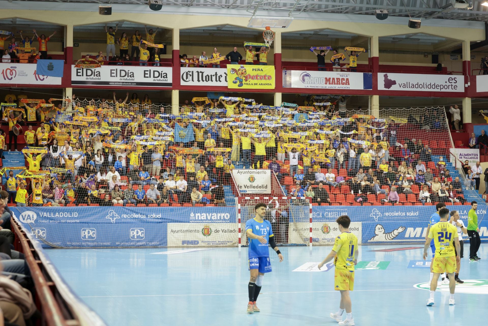 El partido del Recoletas Valladolid y el Tubos Aranda, en imágenes