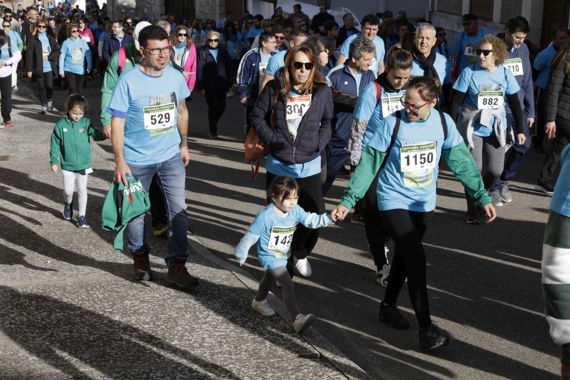 La carrera y marcha solidaria Bahabón, en imágenes