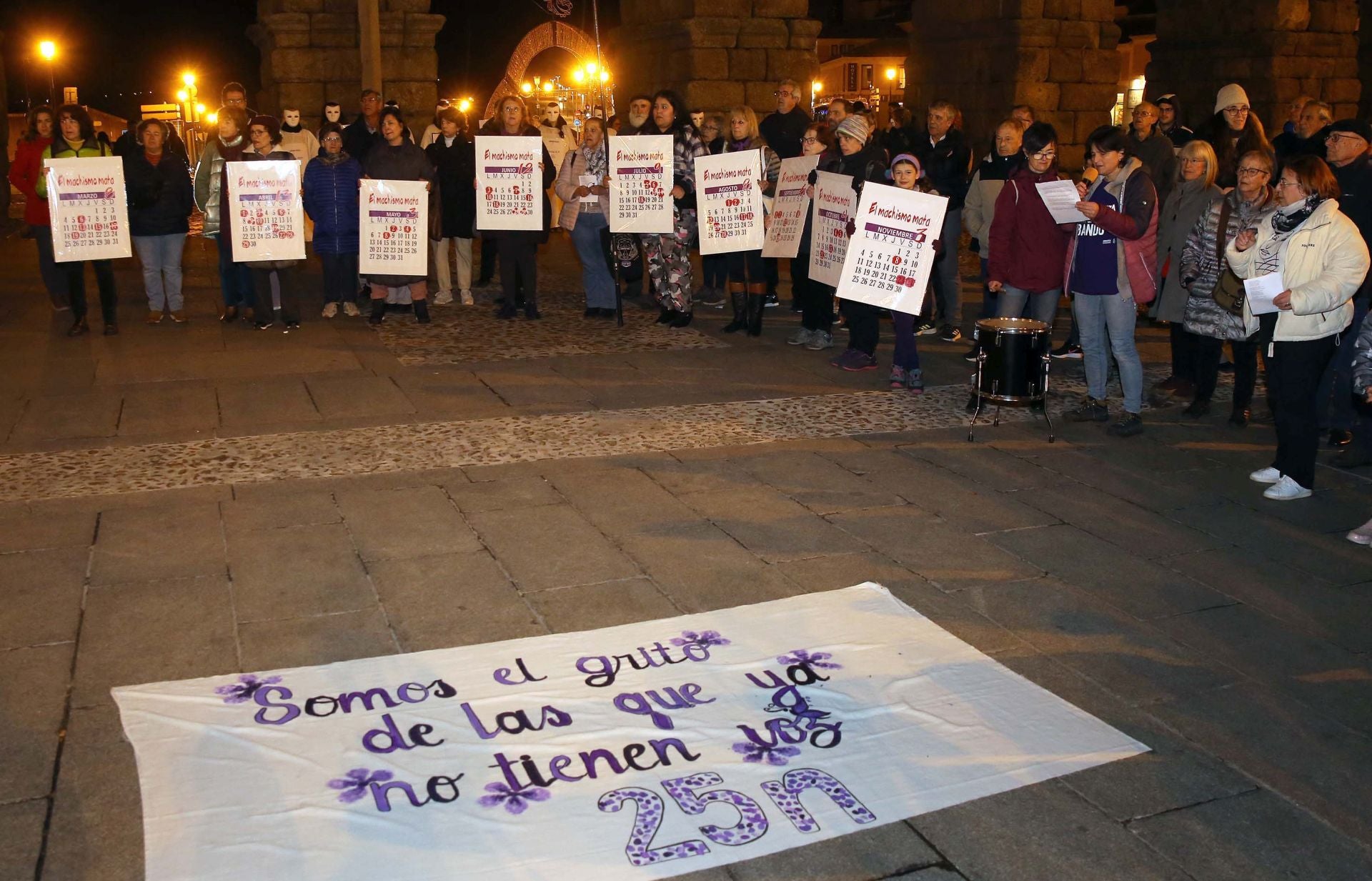 Clamor contra la violencia machista en Segovia