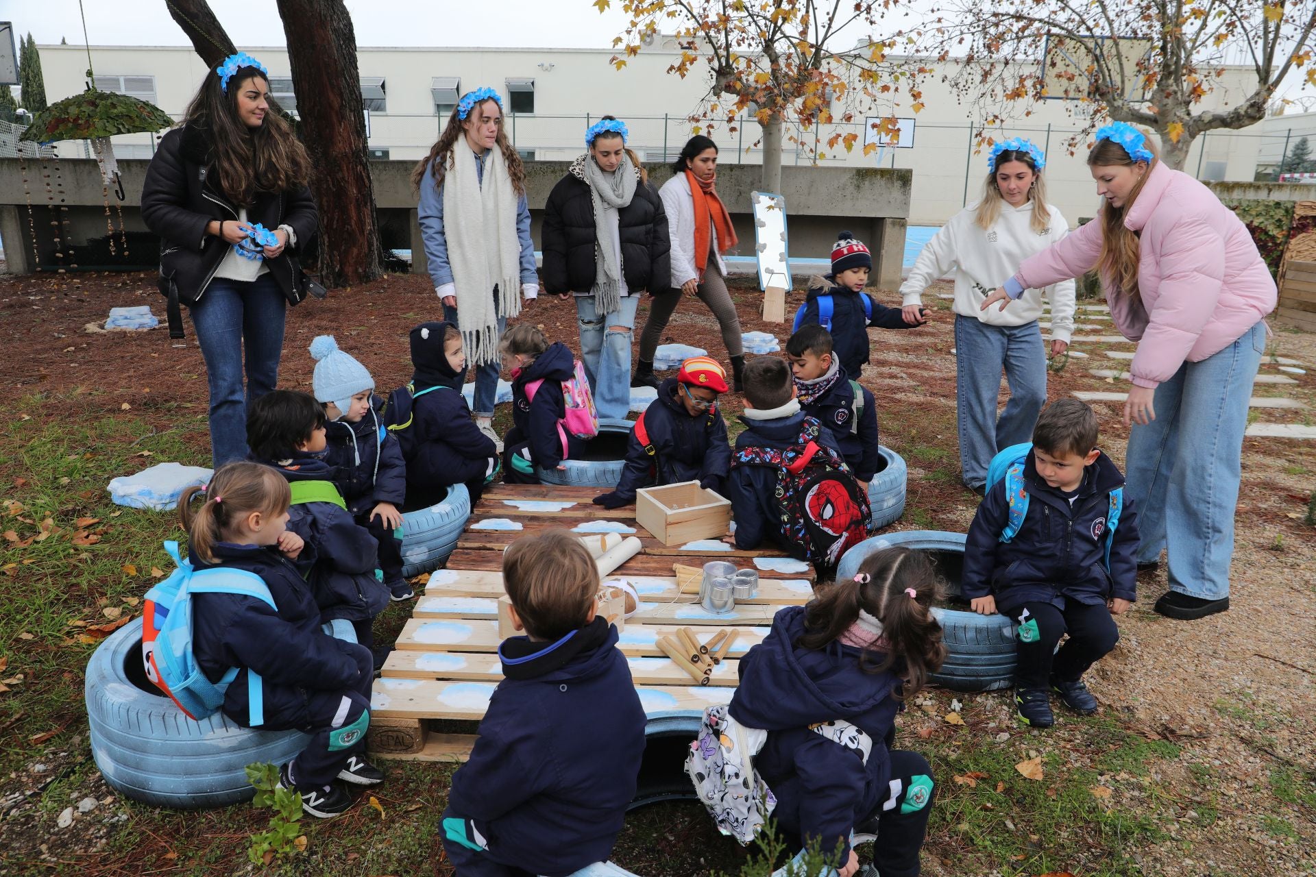 Los más pequeños del Santa Rita, en el campus de Palencia