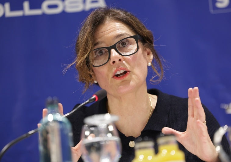 Miriam González, durante su intervención.