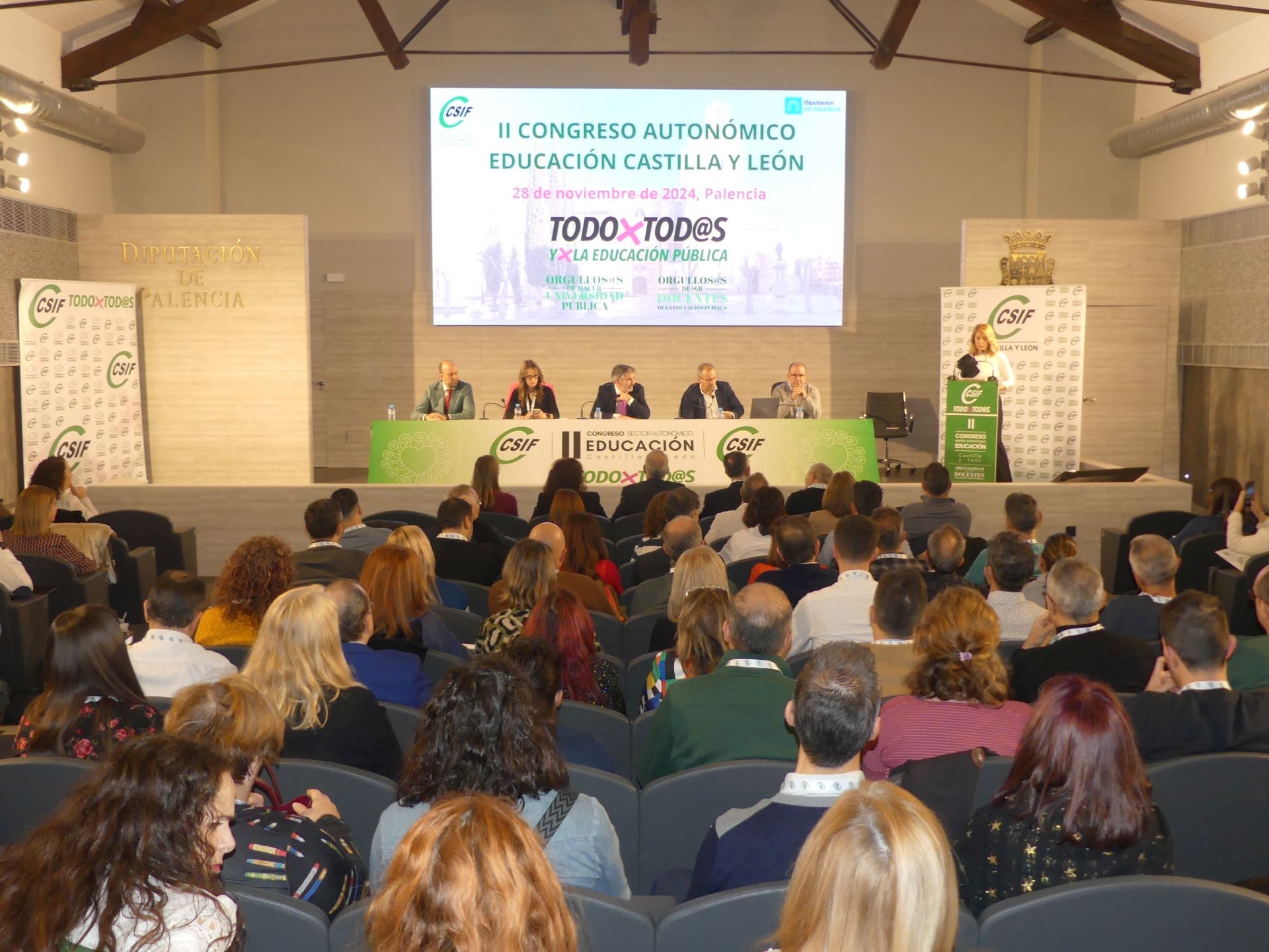 Congreso Autonómico de CSIF, celebrado este jueves en Palencia.