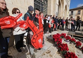 Actividad de sensibilización en el Día del Sida, el año pasado en la Plaza Mayor.