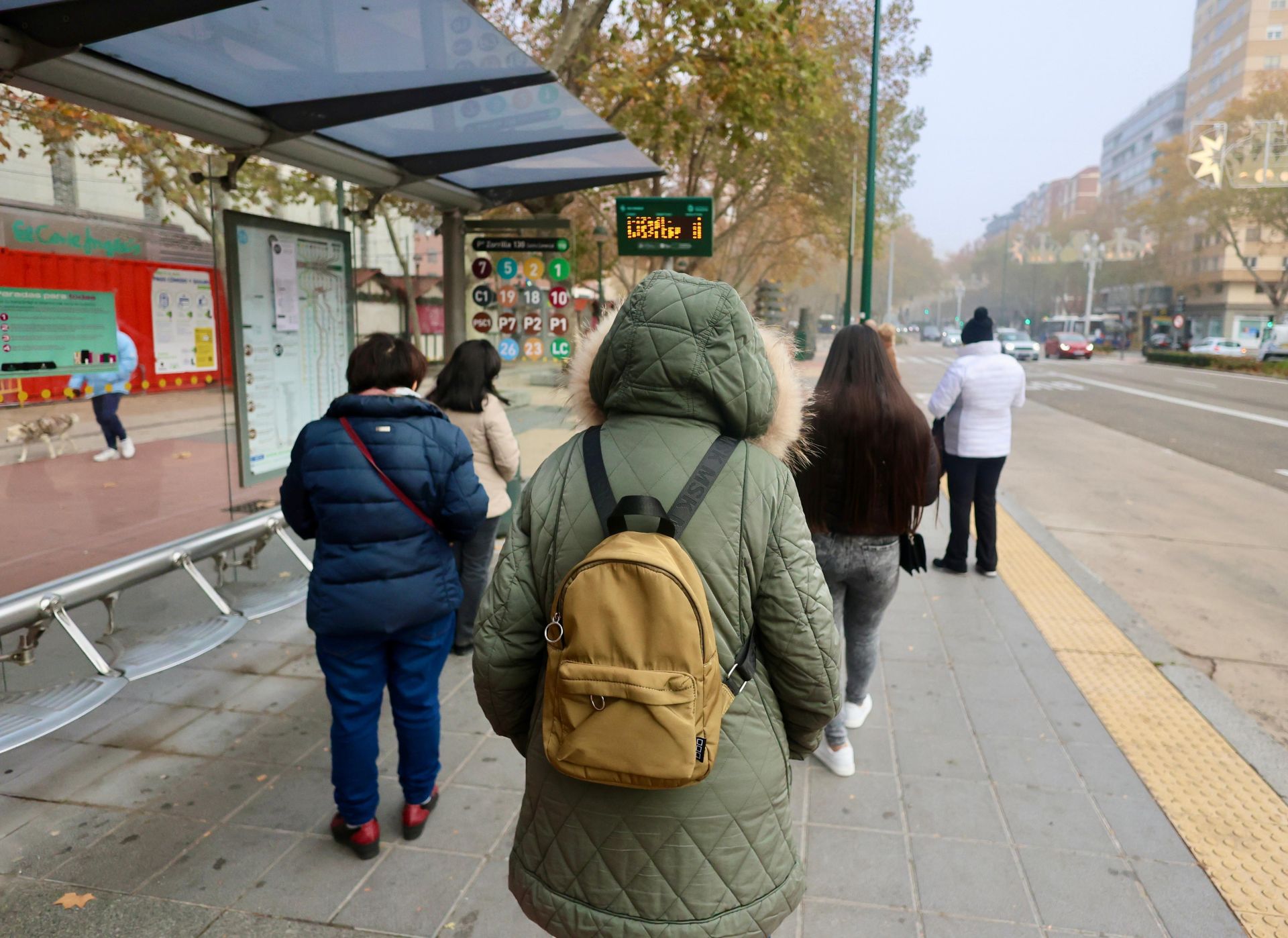 Primera jornada de la huelga de Auvasa en Valladolid