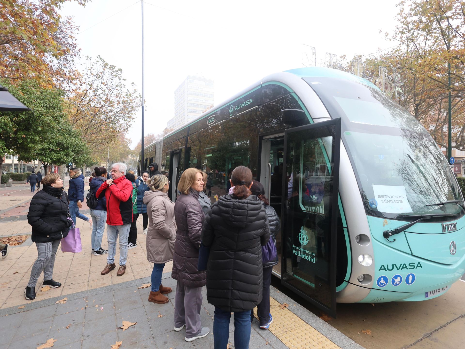 Primera jornada de la huelga de Auvasa en Valladolid