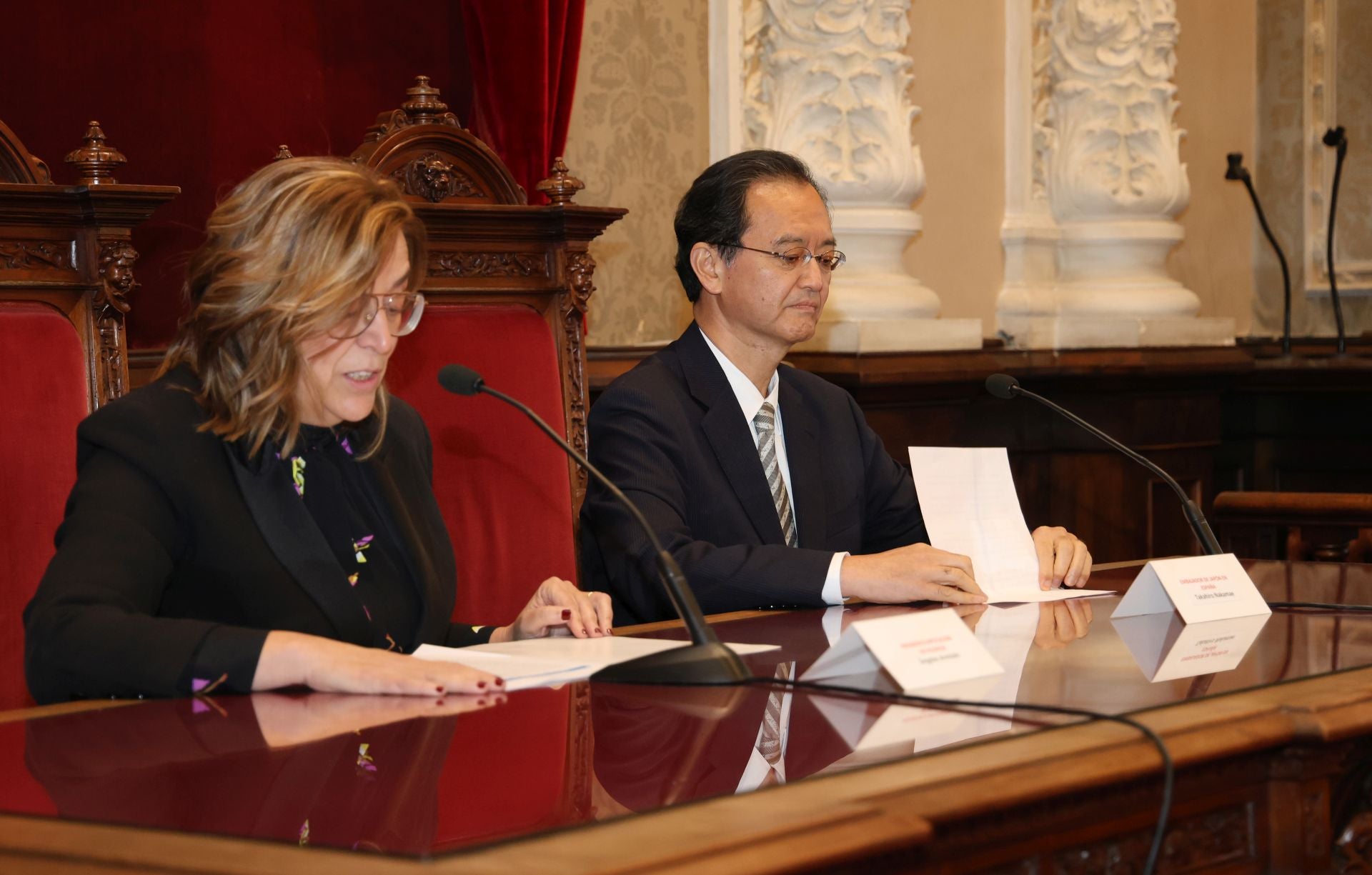 El embajador de Japón visita la Diputación de Palencia