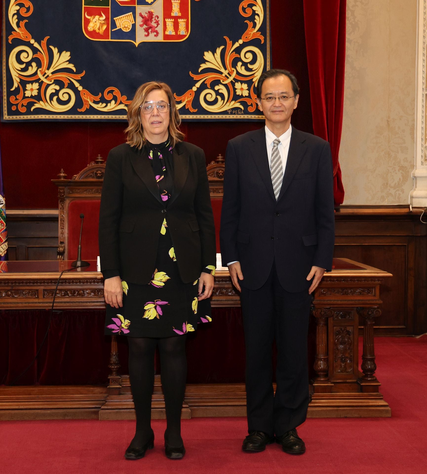 El embajador de Japón visita la Diputación de Palencia