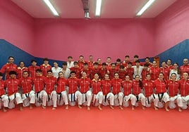 Integrantes de la selección regional que acudirán al campeonato de España.
