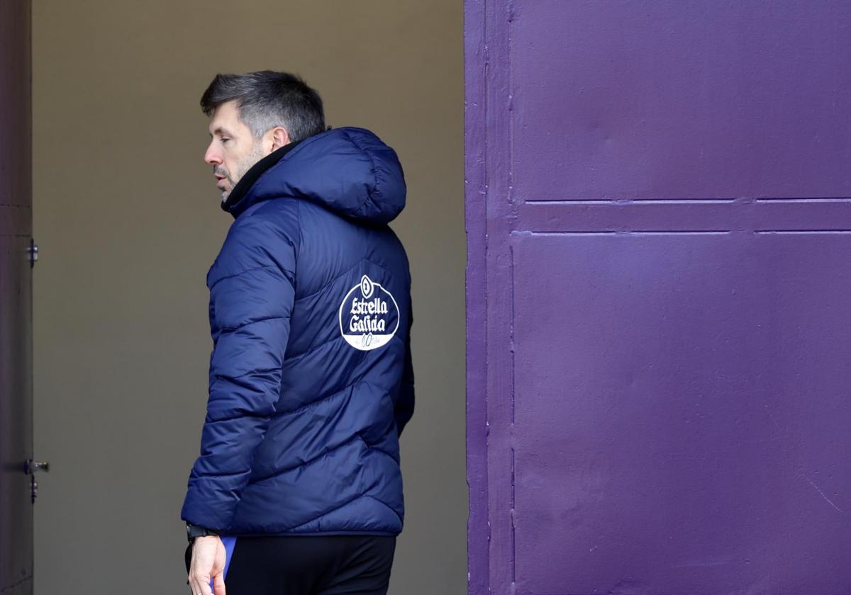 Paulo Pezzolano, el pasado lunes en el estadio Zorrilla.