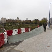 Completan el trazado del nuevo carril bici y la acera en el tramo de La Rosaleda