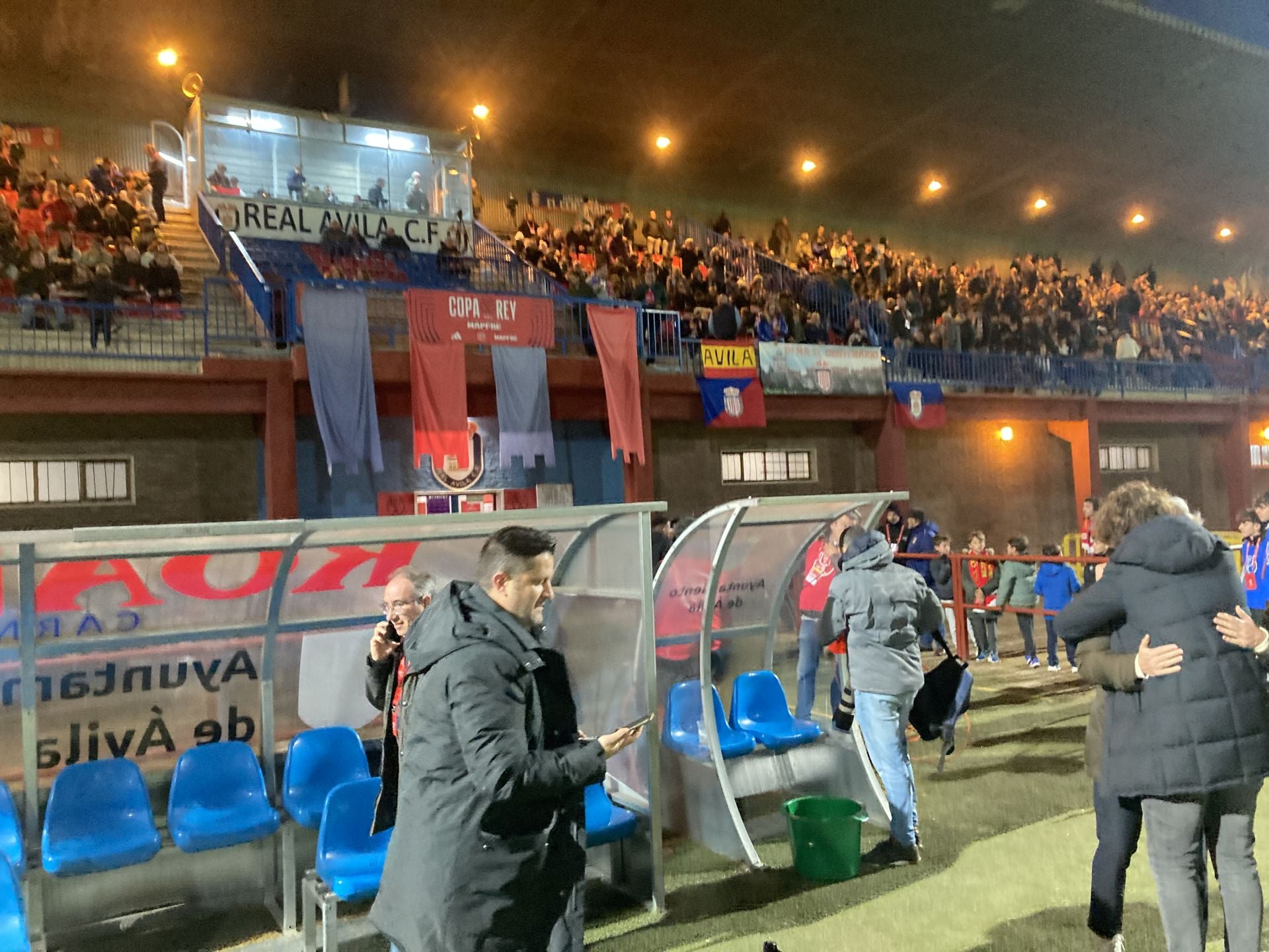 El director deportivo del Real Valladolid, Domingo Catoira, el pasado martes en el césped del estadio Adolfo Suárez de Ávila.