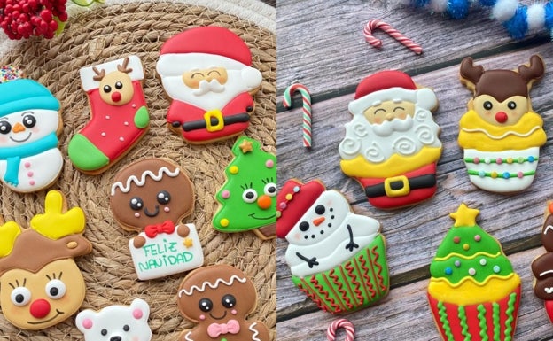 Galletas navideñas de mantequilla.