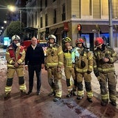 El PSOE tilda de «lamentable» la foto de Carnero tras el incendio del Lope de Vega