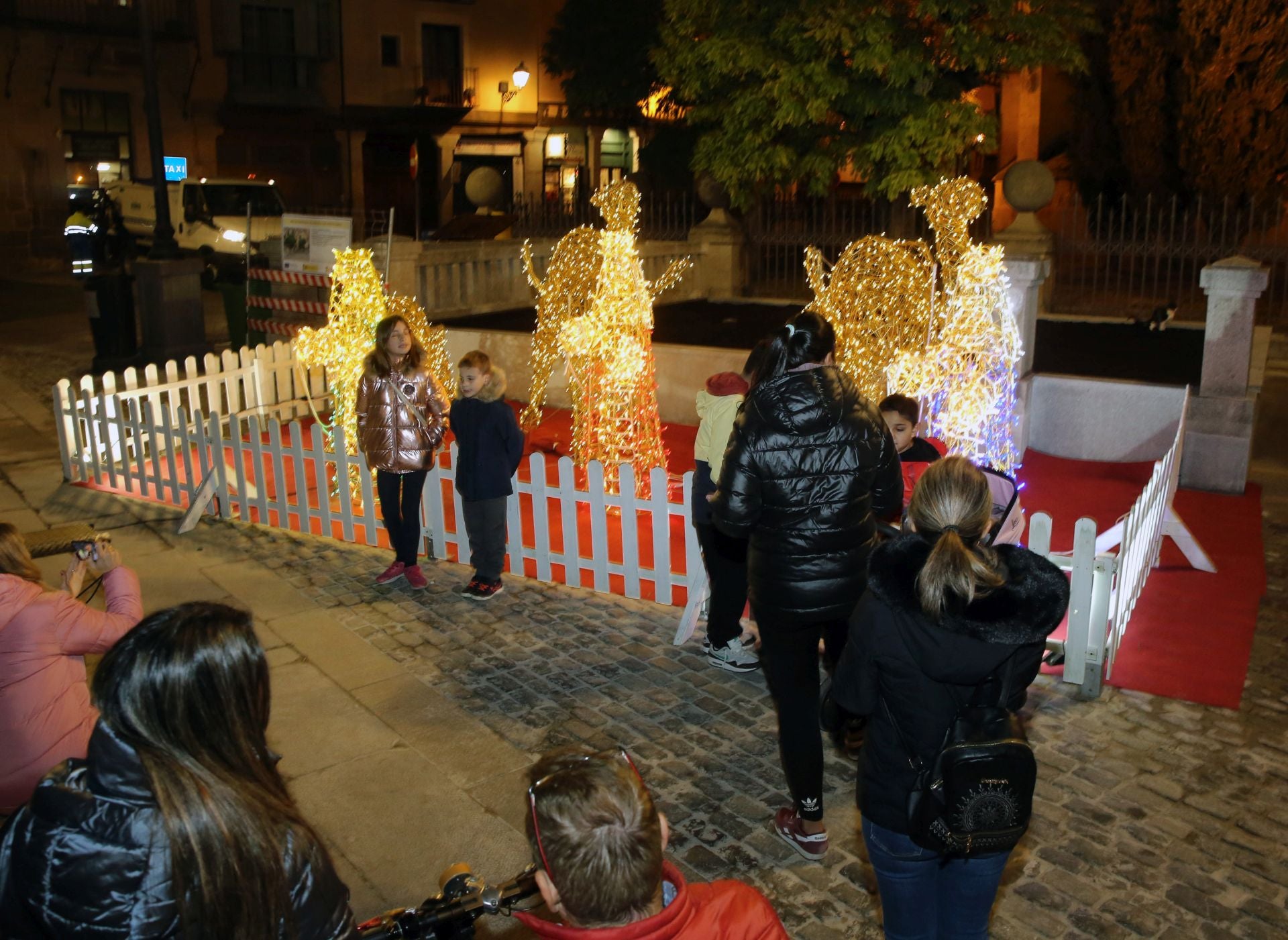 Fotografías de las luces de Navidad en Segovia