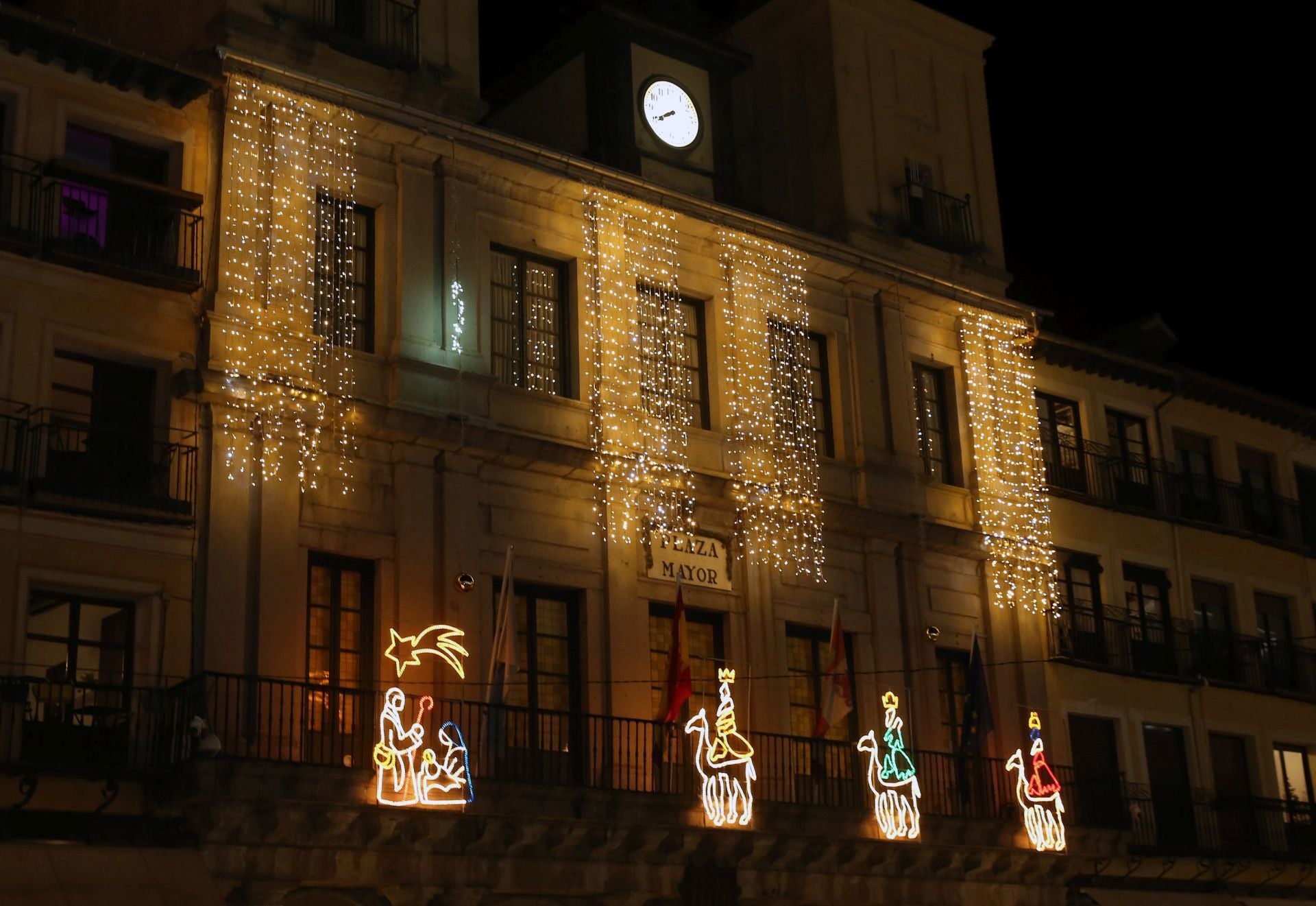 Fotografías de las luces de Navidad en Segovia