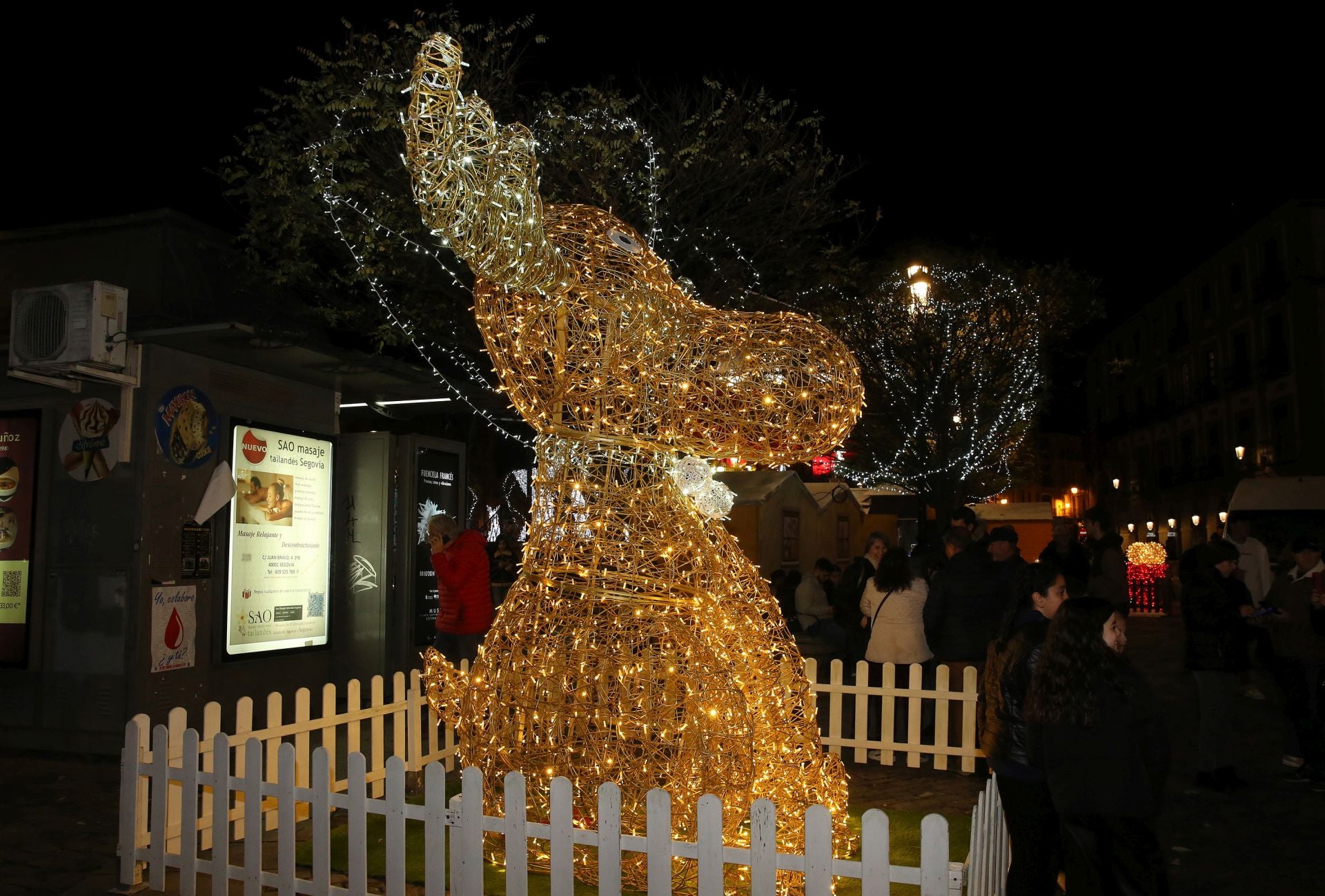 Fotografías de las luces de Navidad en Segovia