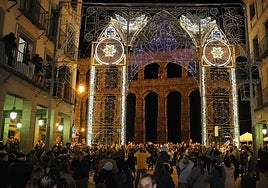Inauguración de la iluminación navideña en Segovia
