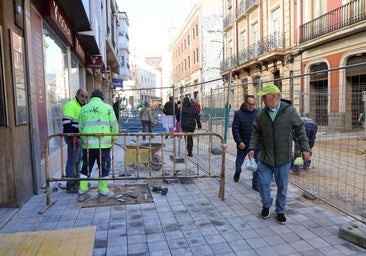 El plazo para acabar las obras de semipeatonalización se extiende hasta febrero
