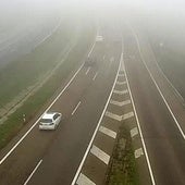 La niebla envuelve Valladolid y complica la circulación en sus carreteras