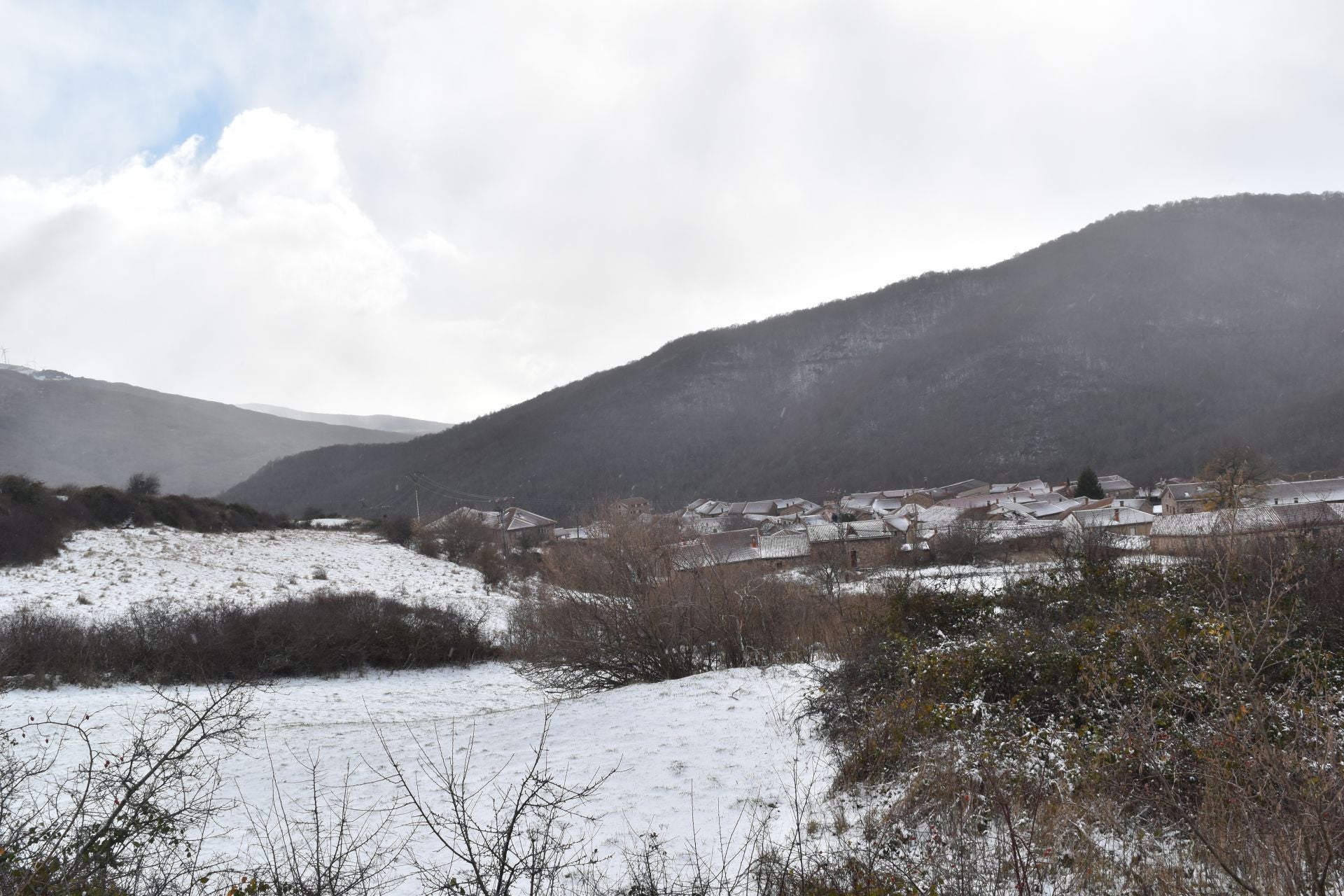 El norte de Palencia se tiñe de blanco