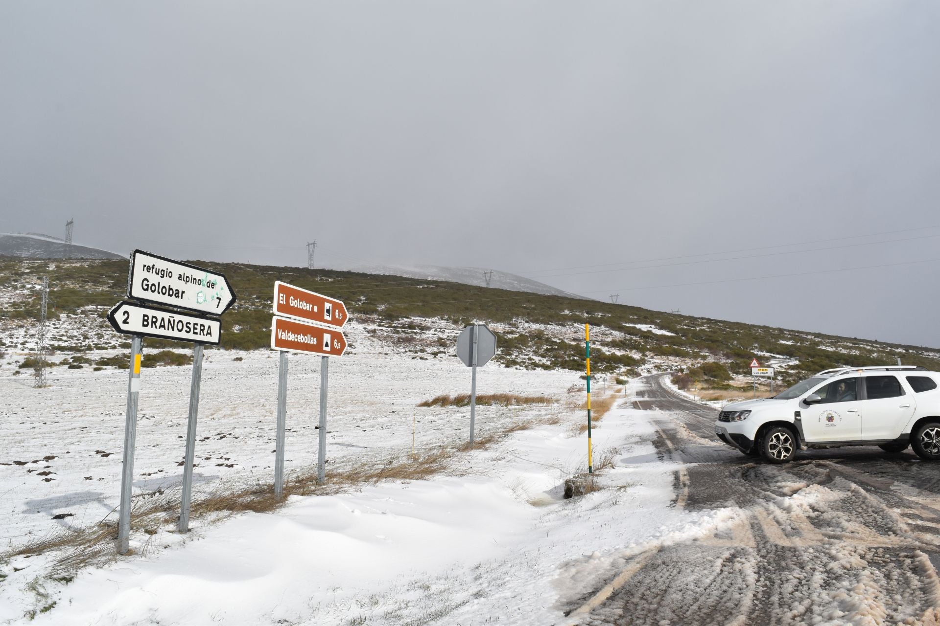 El norte de Palencia se tiñe de blanco