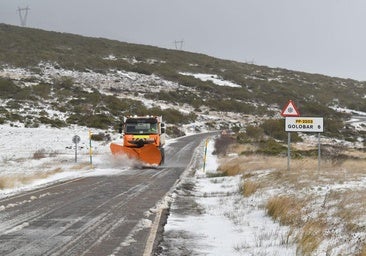 Llegan las primeras nevadas al norte de Palencia