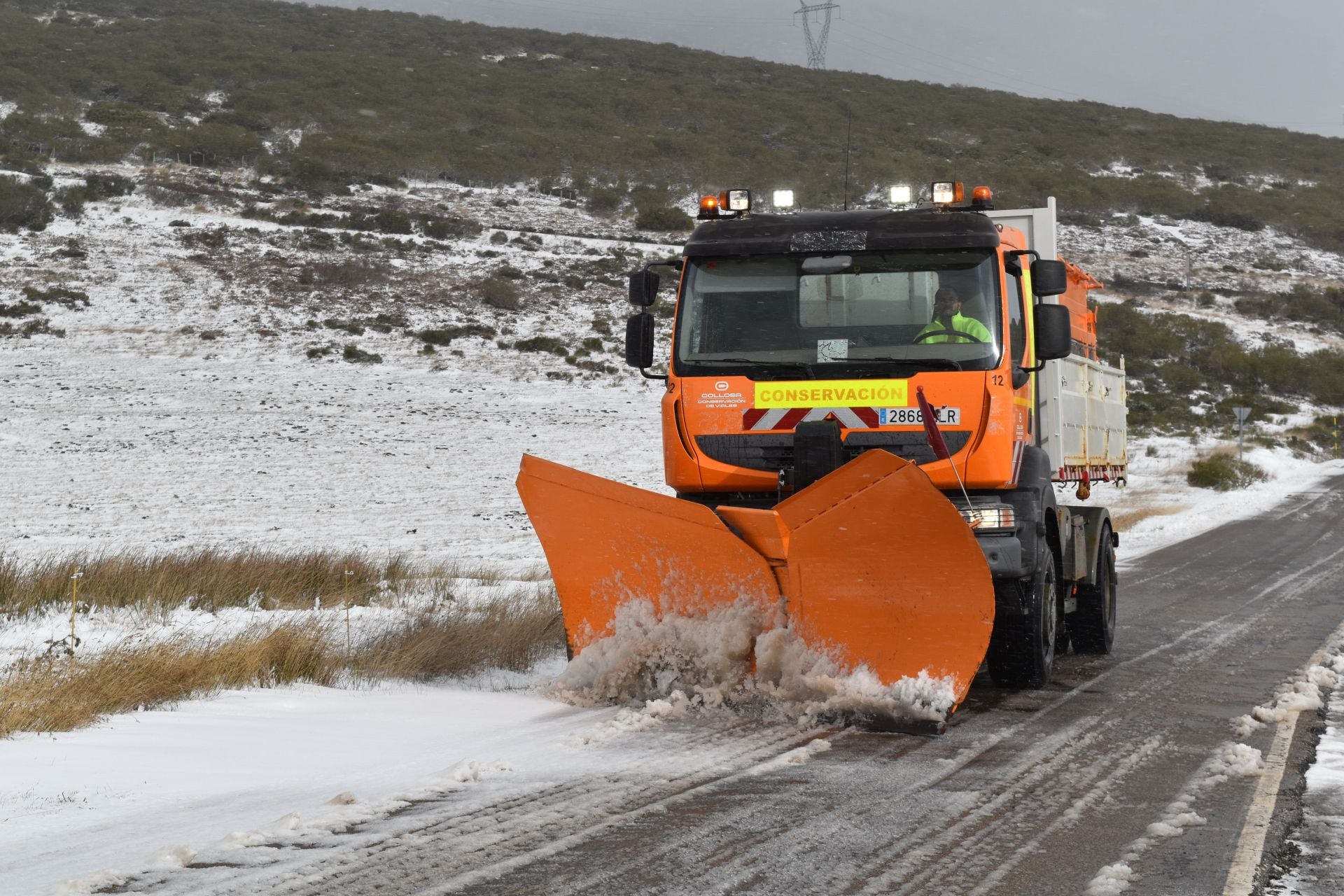 El norte de Palencia se tiñe de blanco