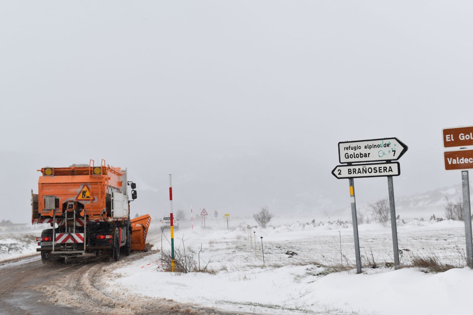 El norte de Palencia se tiñe de blanco